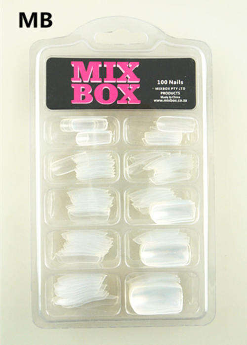 MIX BOX - 100pcs Full Nail Tips