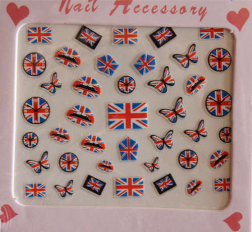 England Nail Sticker