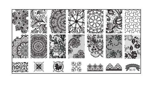 BC10 Nail Stamping Plate