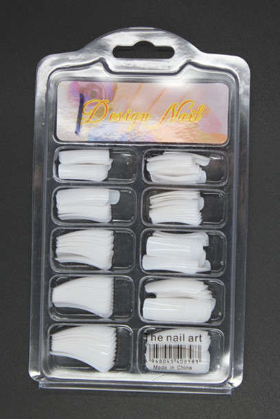 100pcs Nail Tips 1# white