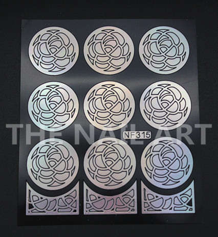 Stencil Sticker Nail Art Accessories Decoration NF315