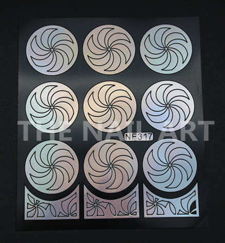 Stencil Sticker Nail Art Accessories Decoration NF317