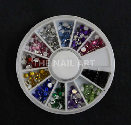 The Nail Art - Mix Colors Diamonds Nail Decoration