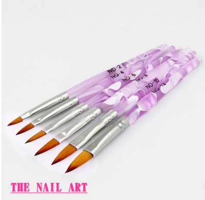 The Nail Art - 6pcs Different Acrylic Brush