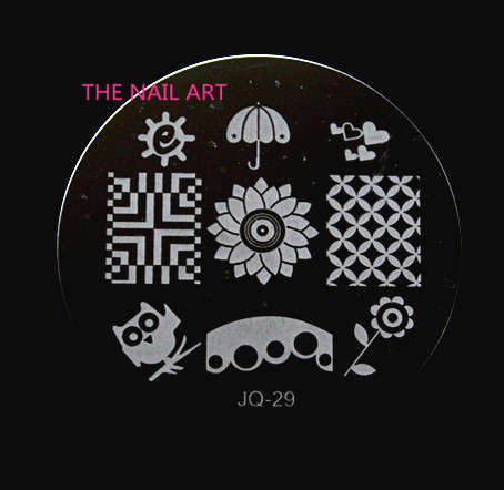 Stainless Steel Nail Stamping Plates - JQ030