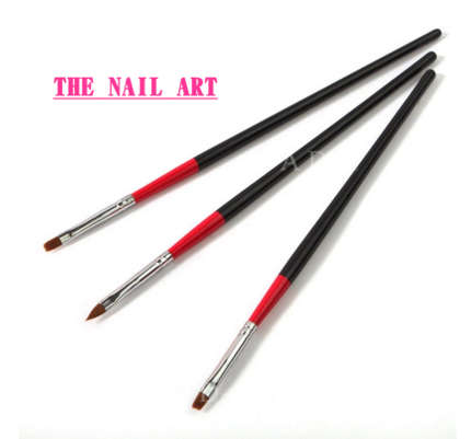 The Nail Art - 3Pcs Different Sizes Maincure Brush