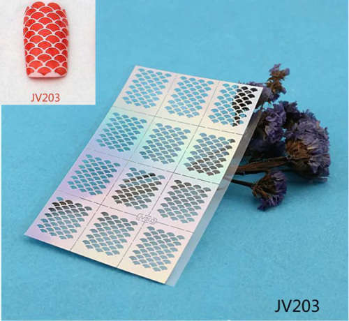 Stencil Sticker Nail Art Accessories Decoration JV203