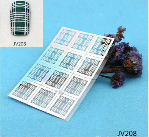 Stencil Sticker Nail Art Accessories Decoration JV208