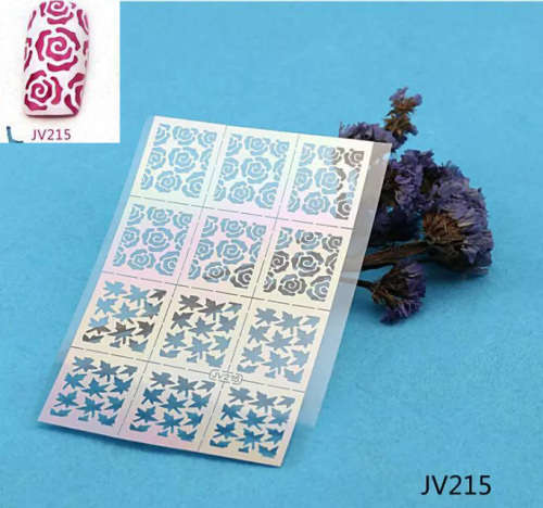 Stencil Sticker Nail Art Accessories Decoration JV215