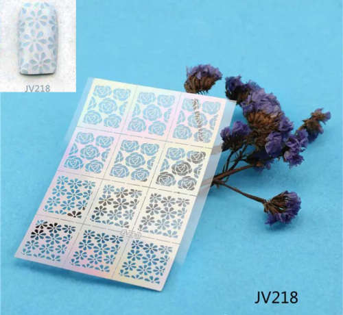Stencil Sticker Nail Art Accessories Decoration JV218