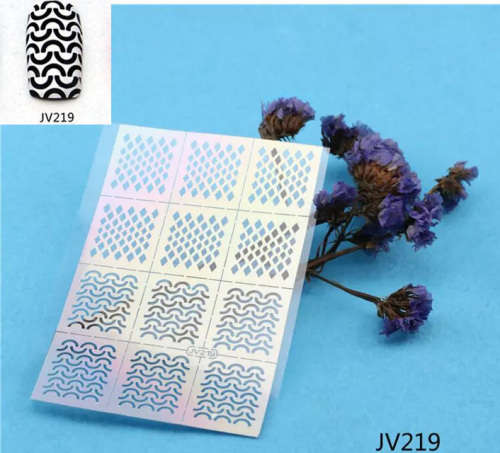 Stencil Sticker Nail Art Accessories Decoration JV219