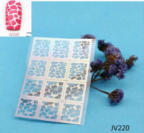 Stencil Sticker Nail Art Accessories Decoration JV220
