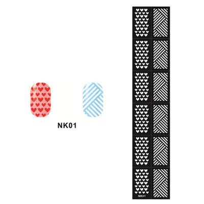 Stencil Sticker Nail Art Accessories Decoration NK01
