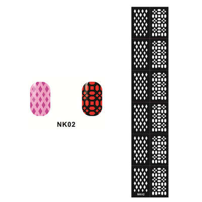 Stencil Sticker Nail Art Accessories Decoration NK02