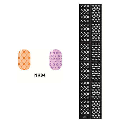 Stencil Sticker Nail Art Accessories Decoration NK04