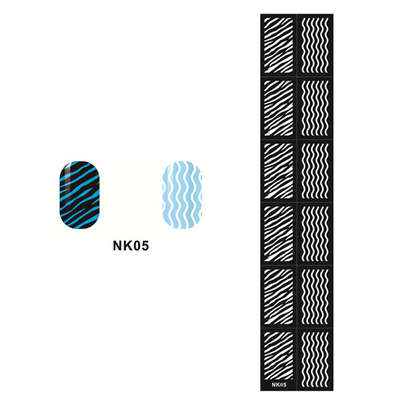 Stencil Sticker Nail Art Accessories Decoration NK05