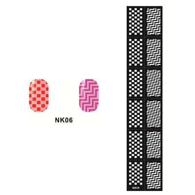 Stencil Sticker Nail Art Accessories Decoration NK06