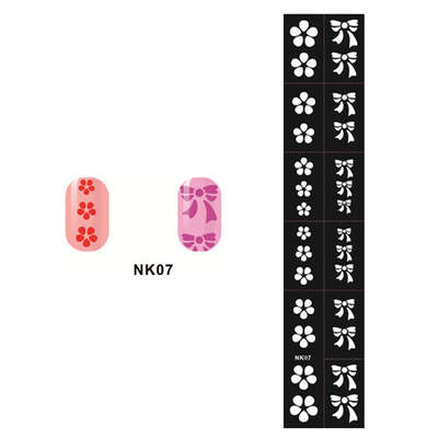 Stencil Sticker Nail Art Accessories Decoration NK07