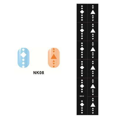 Stencil Sticker Nail Art Accessories Decoration NK08