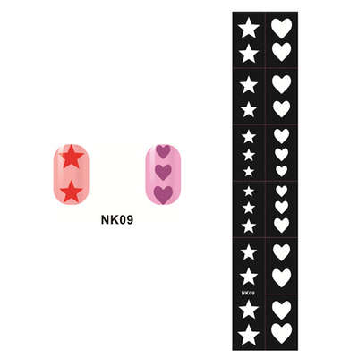 Stencil Sticker Nail Art Accessories Decoration NK09