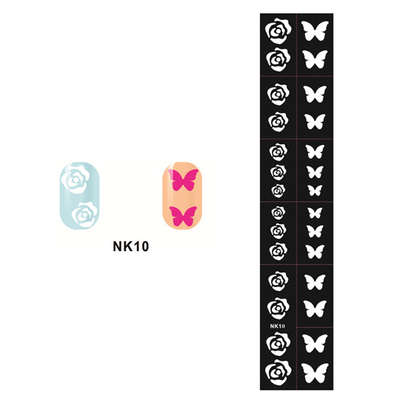 Stencil Sticker Nail Art Accessories Decoration NK10