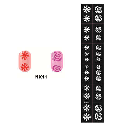 Stencil Sticker Nail Art Accessories Decoration NK11