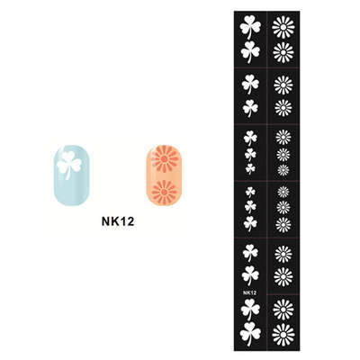 Stencil Sticker Nail Art Accessories Decoration NK12