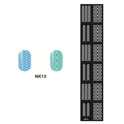 Stencil Sticker Nail Art Accessories Decoration NK13