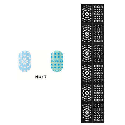 Stencil Sticker Nail Art Accessories Decoration NK17
