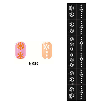 Stencil Sticker Nail Art Accessories Decoration NK20