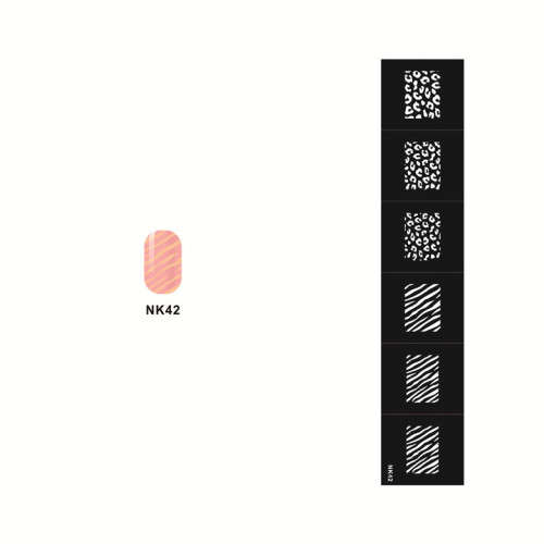 Stencil Sticker Nail Art Accessories Decoration NK42