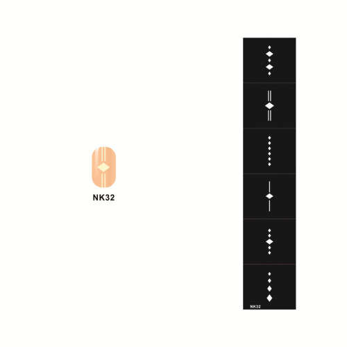 Stencil Sticker Nail Art Accessories Decoration NK32