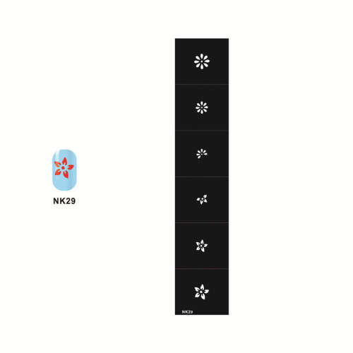 Stencil Sticker Nail Art Accessories Decoration NK29
