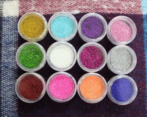 The Nail Art - 12pcs nail art GLITTER box -4