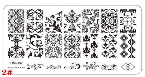 The Nail Art - OM-B02 Nail Stamping Plate