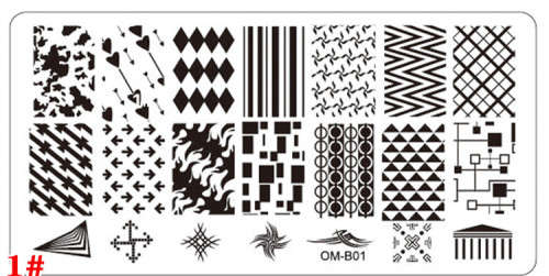 The Nail Art - OM-B01 Nail Stamping Plate