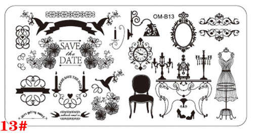 The Nail Art - OM-B13 Nail Stamping Plate