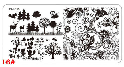 The Nail Art - OM-B16 Nail Stamping Plate
