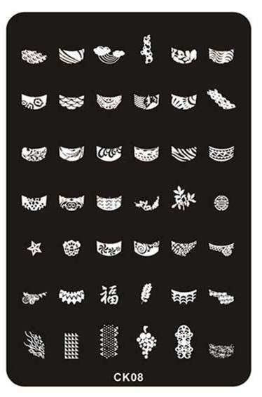 The Nail Art - CK08 Nail Stamping Plate
