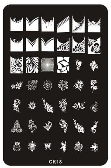 The Nail Art - CK18 Nail Stamping Plate