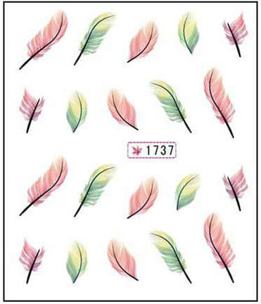The Nail Art - Feather Sticker 1737