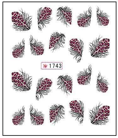 The Nail Art - Feather Sticker 1743