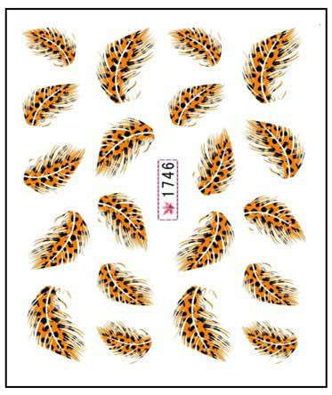 The Nail Art - Feather Sticker 1746