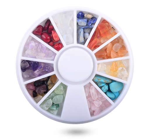 The Nail Art - Irregular stone Japan and South Korea wind 12 size stone stone agate stone