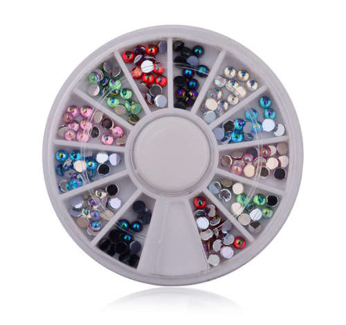 The Nail Art - Nail Cat's Eye Colored Diamond Ornaments Acrylic 12 Gamma Drum Disk Disc