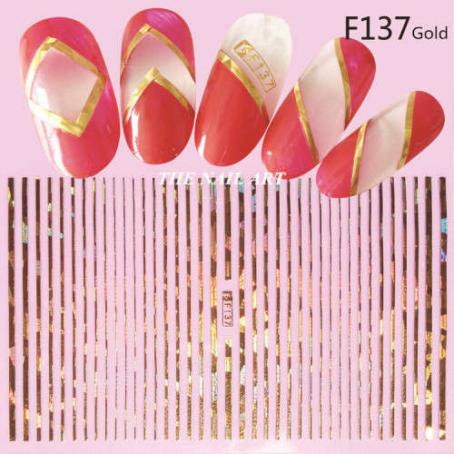 The Nail Art - Symphony line stickers F137 Gold