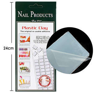 The Nail Art -  Nail tools A film mud transparent clay practice frame fixed plastic color card rubbe