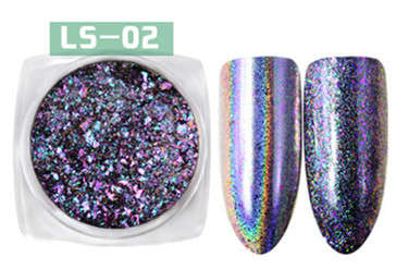 The Nail Art - Fireworks Chrome Powder 2g with brush LS02