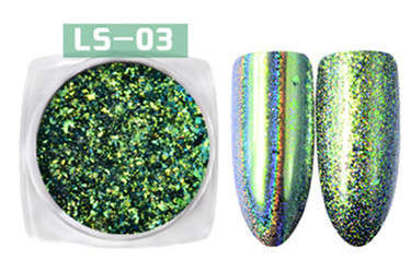 The Nail Art - Fireworks Chrome Powder 2g with brush LS03