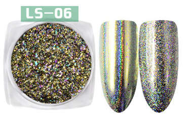 The Nail Art - Fireworks Chrome Powder 2g with brush LS06